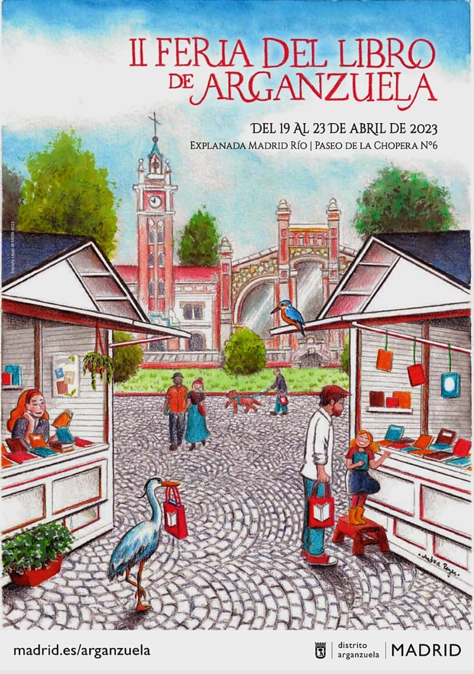 Cartel oficial II Feria del Libro de Arganzuela